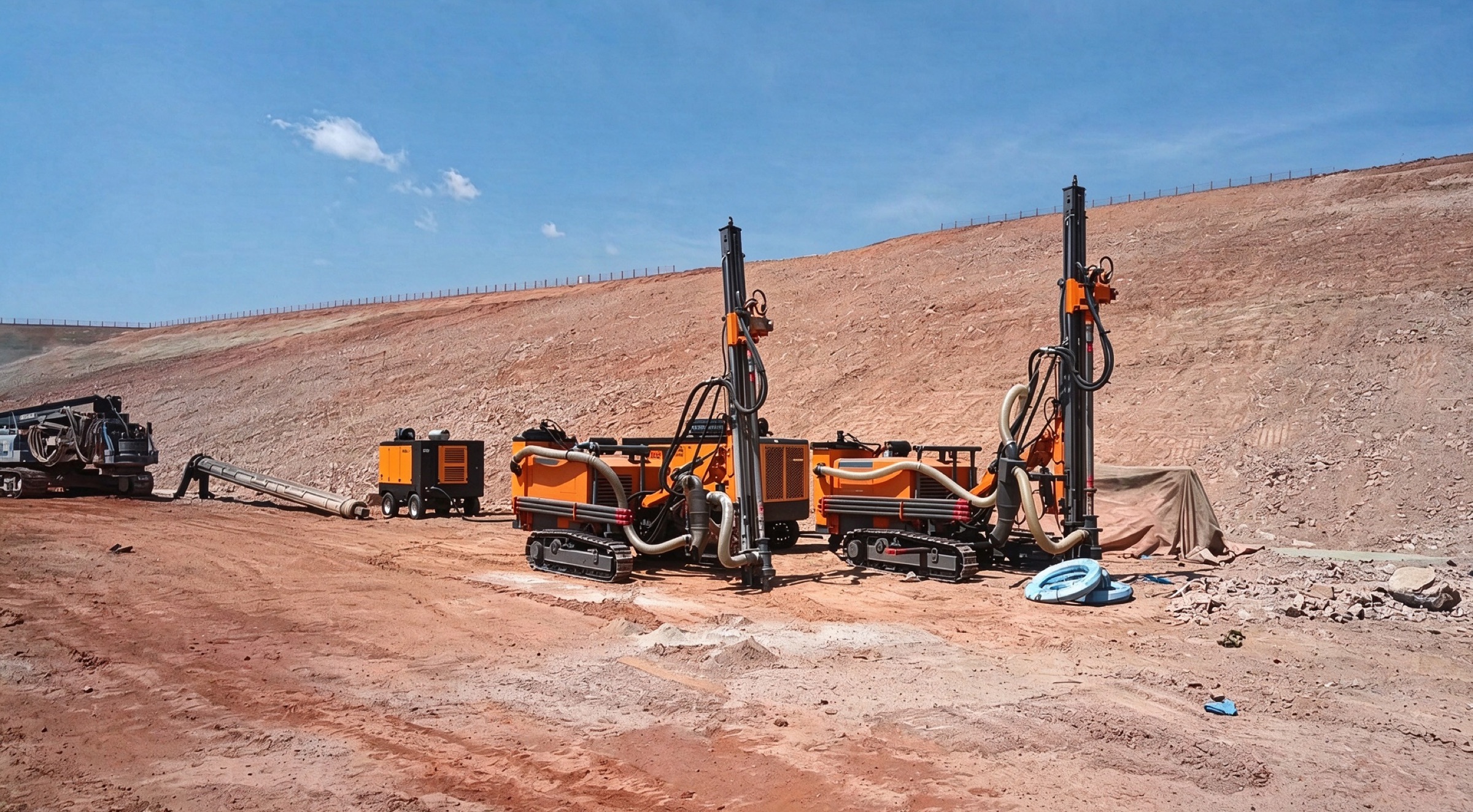 Water Well Drilling Rigs and DTH Crawler Rigs